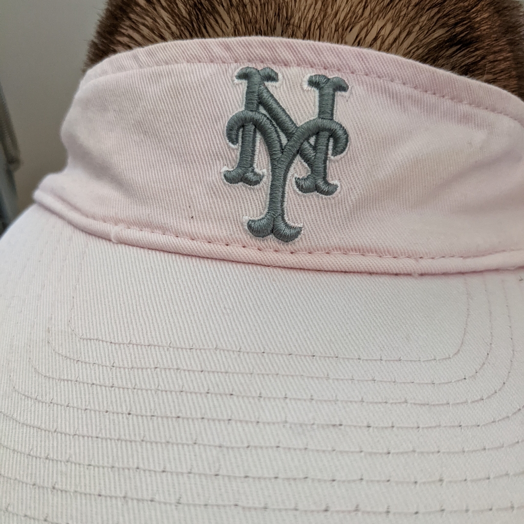 Ny, Delta Airlines Logo Adj Strap Pink Sun Visor, Orig. Owner — image 4 of 8